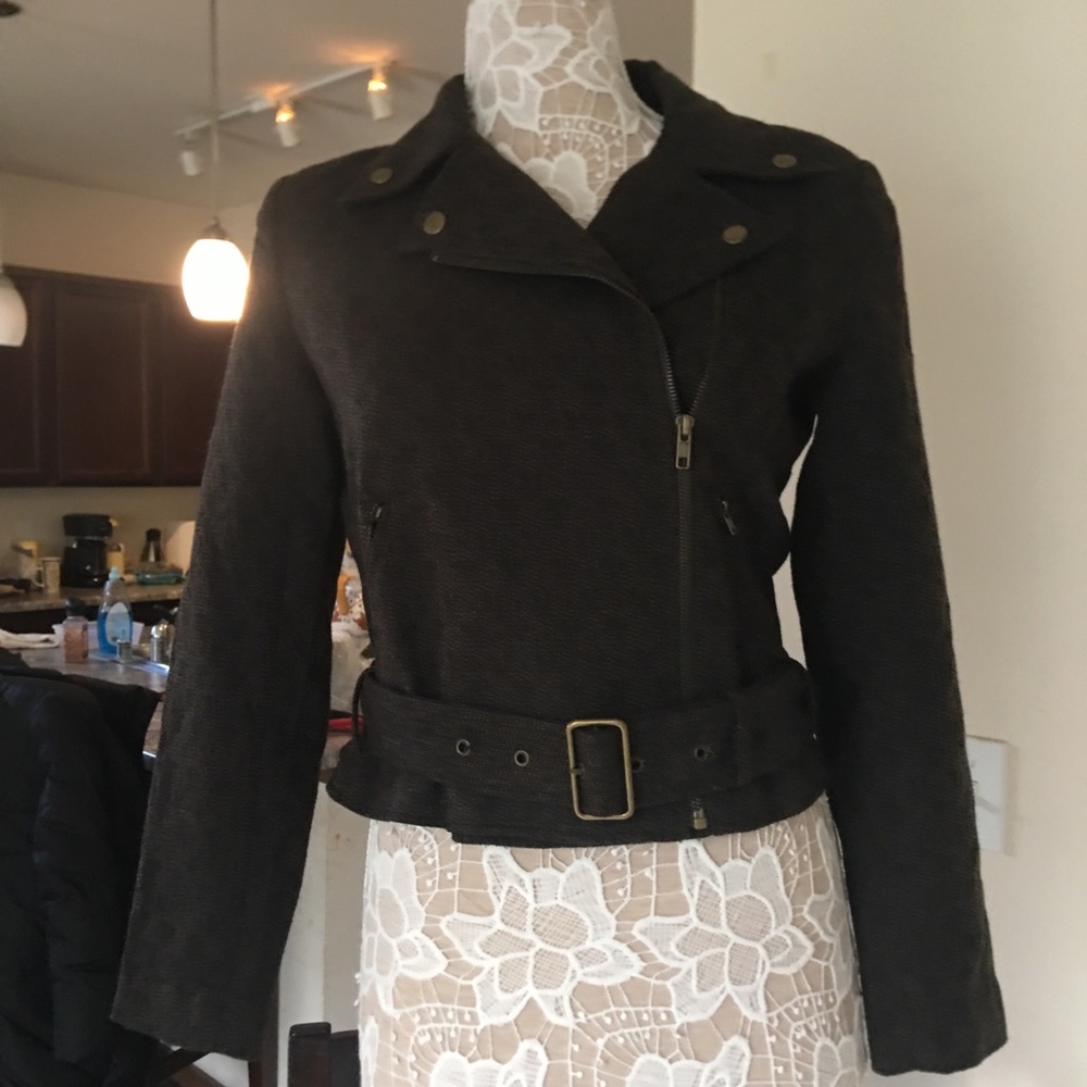 Vintage Newport News Crop Jacket with Belt Size 8